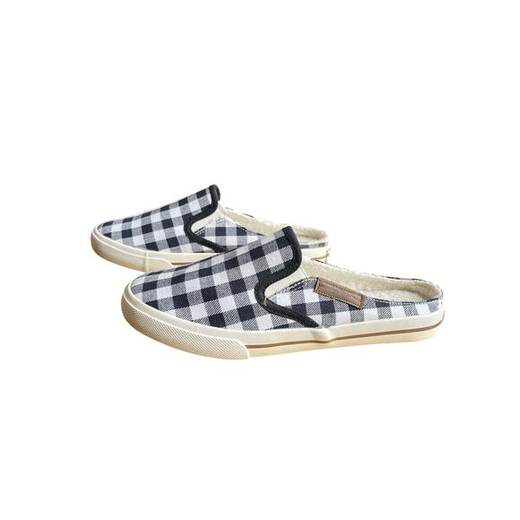 Tommy Bahama Shoes - Tommy Bahama Mules Shoes Slides Women's Size 8 Blue White Gingham Check